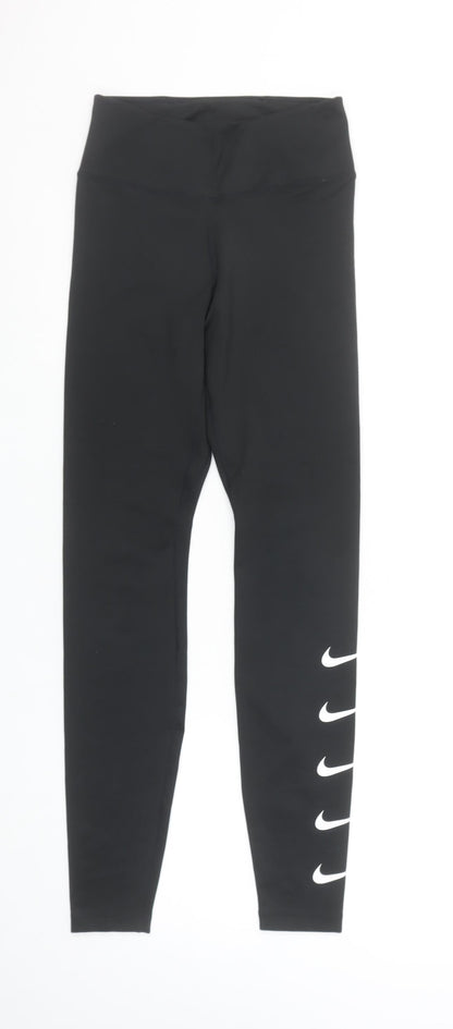 Nike Womens Black XS Dri-FIT High Waist Sports Leggings