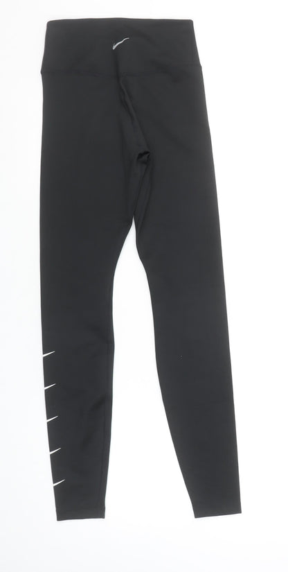 Nike Womens Black XS Dri-FIT High Waist Sports Leggings