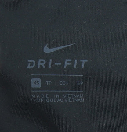 Nike Womens Black XS Dri-FIT High Waist Sports Leggings
