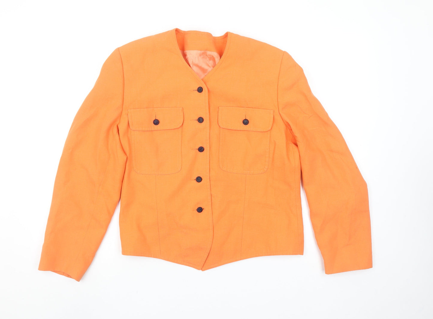Womens UK Size 12 Libra Regular Orange Blazer