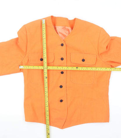 Womens UK Size 12 Libra Regular Orange Blazer