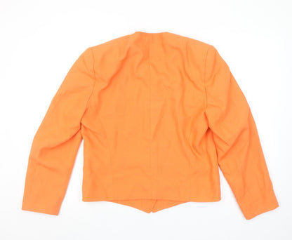 Womens UK Size 12 Libra Regular Orange Blazer