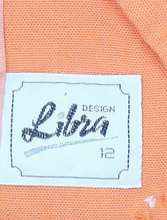 Womens UK Size 12 Libra Regular Orange Blazer