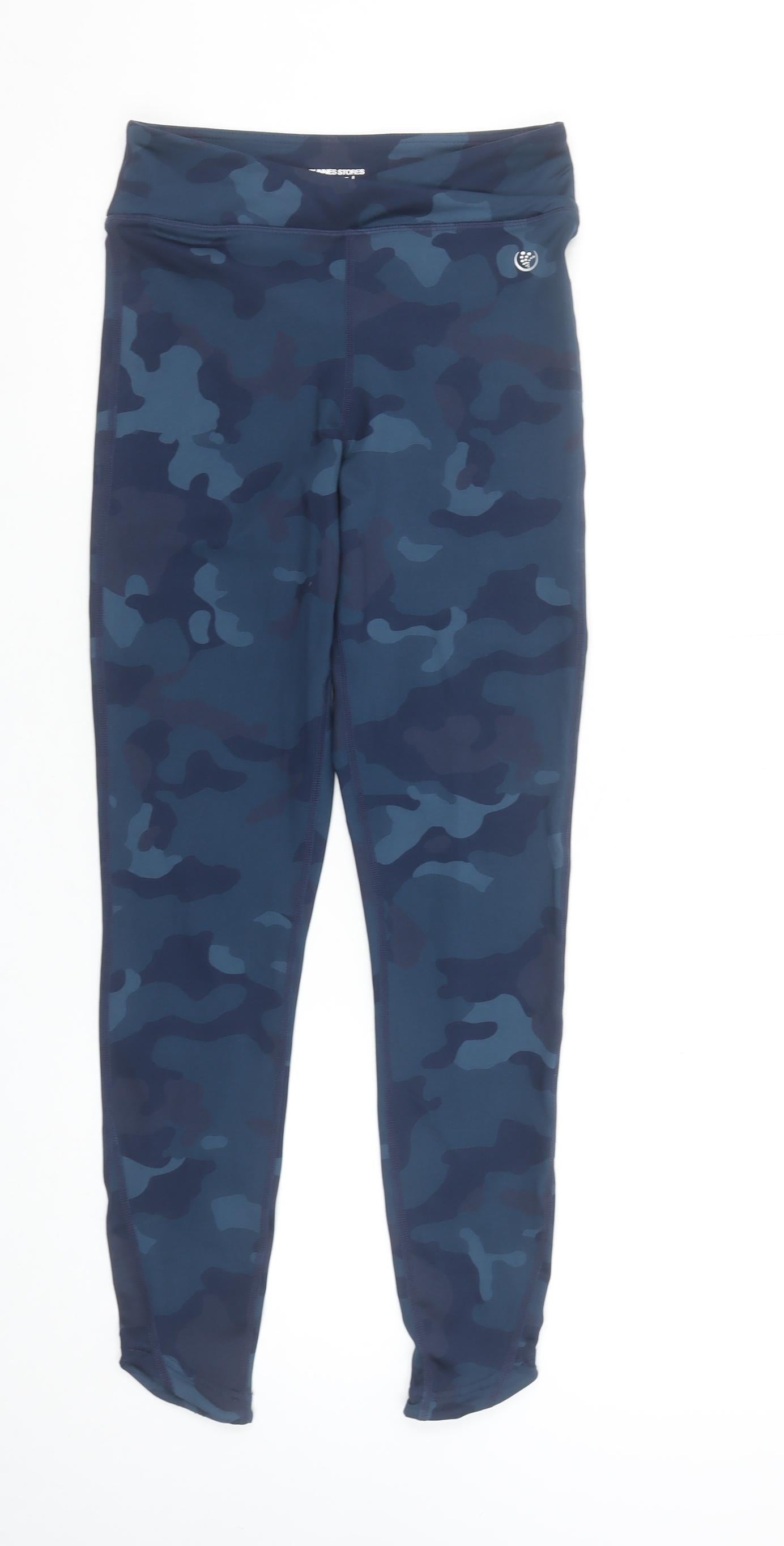 Womens UK Size XS Dunnes Stores Slim Fit Leggings Blue Leggings