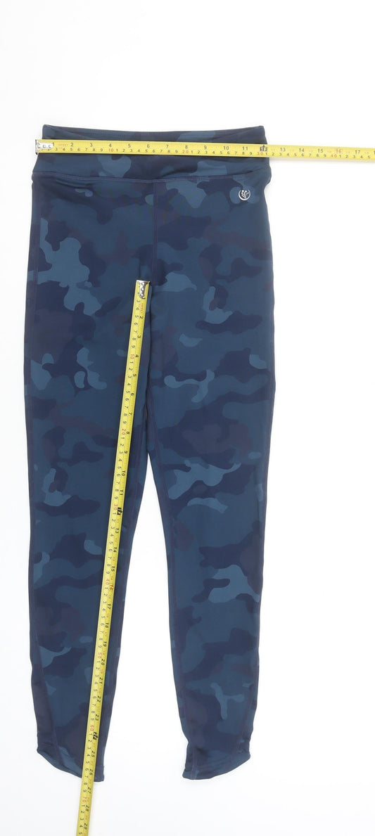 Womens UK Size XS Dunnes Stores Slim Fit Leggings Blue Leggings