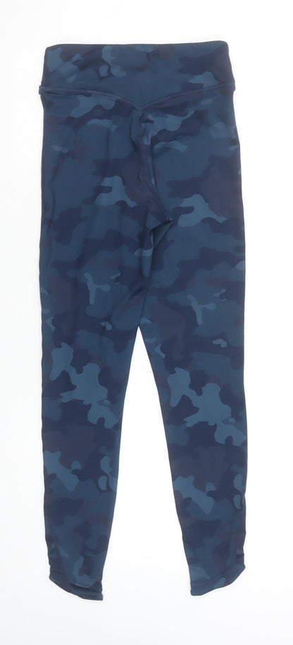 Womens UK Size XS Dunnes Stores Slim Fit Leggings Blue Leggings