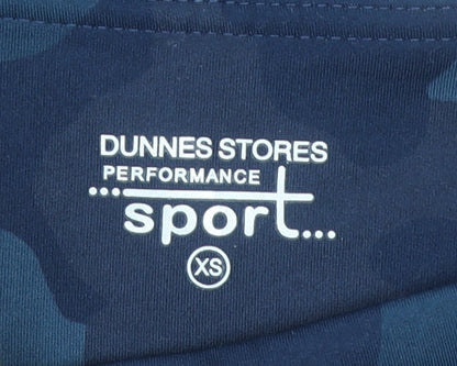 Womens UK Size XS Dunnes Stores Slim Fit Leggings Blue Leggings