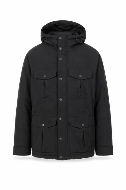 Mens UK Size XS H&M Black Parka Coat