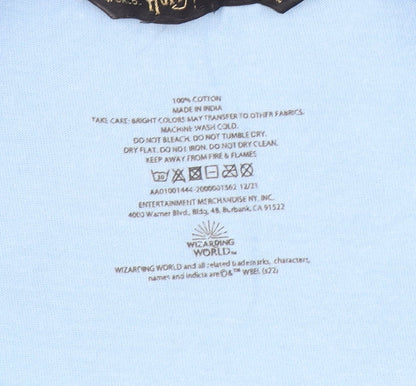 Womens UK Size L Harry Potter Blue Basic T-Shirt