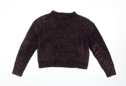 Womens UK Size S New Look Purple Pullover Jumper