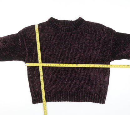 Womens UK Size S New Look Purple Pullover Jumper