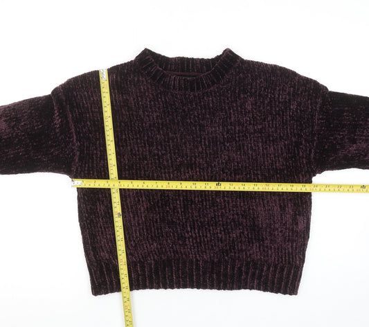 Womens UK Size S New Look Purple Pullover Jumper