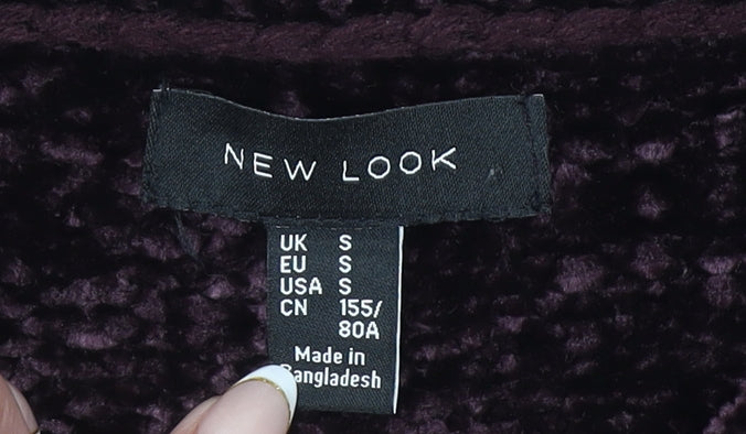 Womens UK Size S New Look Purple Pullover Jumper