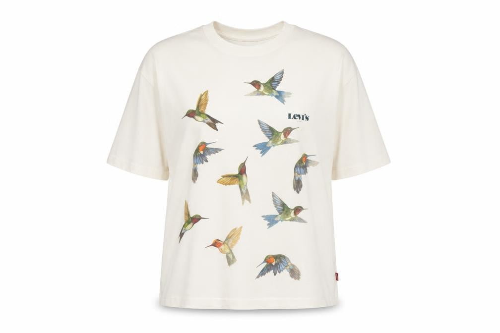 Womens UK Size XS Levi's Ivory Basic T-Shirt
