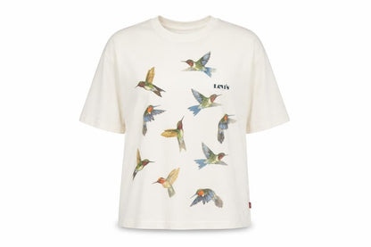 Womens UK Size XS Levi's Ivory Basic T-Shirt