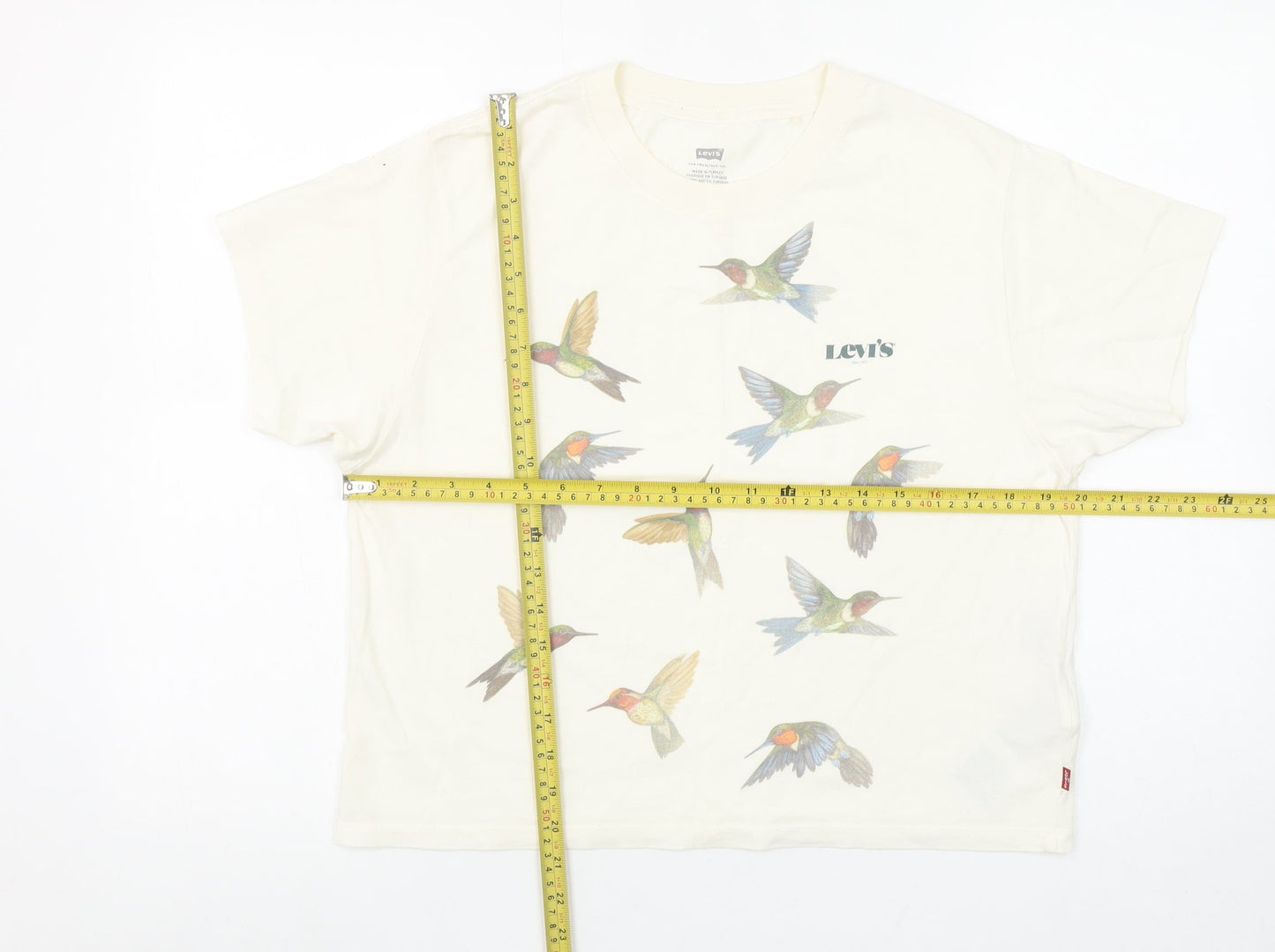 Womens UK Size XS Levi's Ivory Basic T-Shirt
