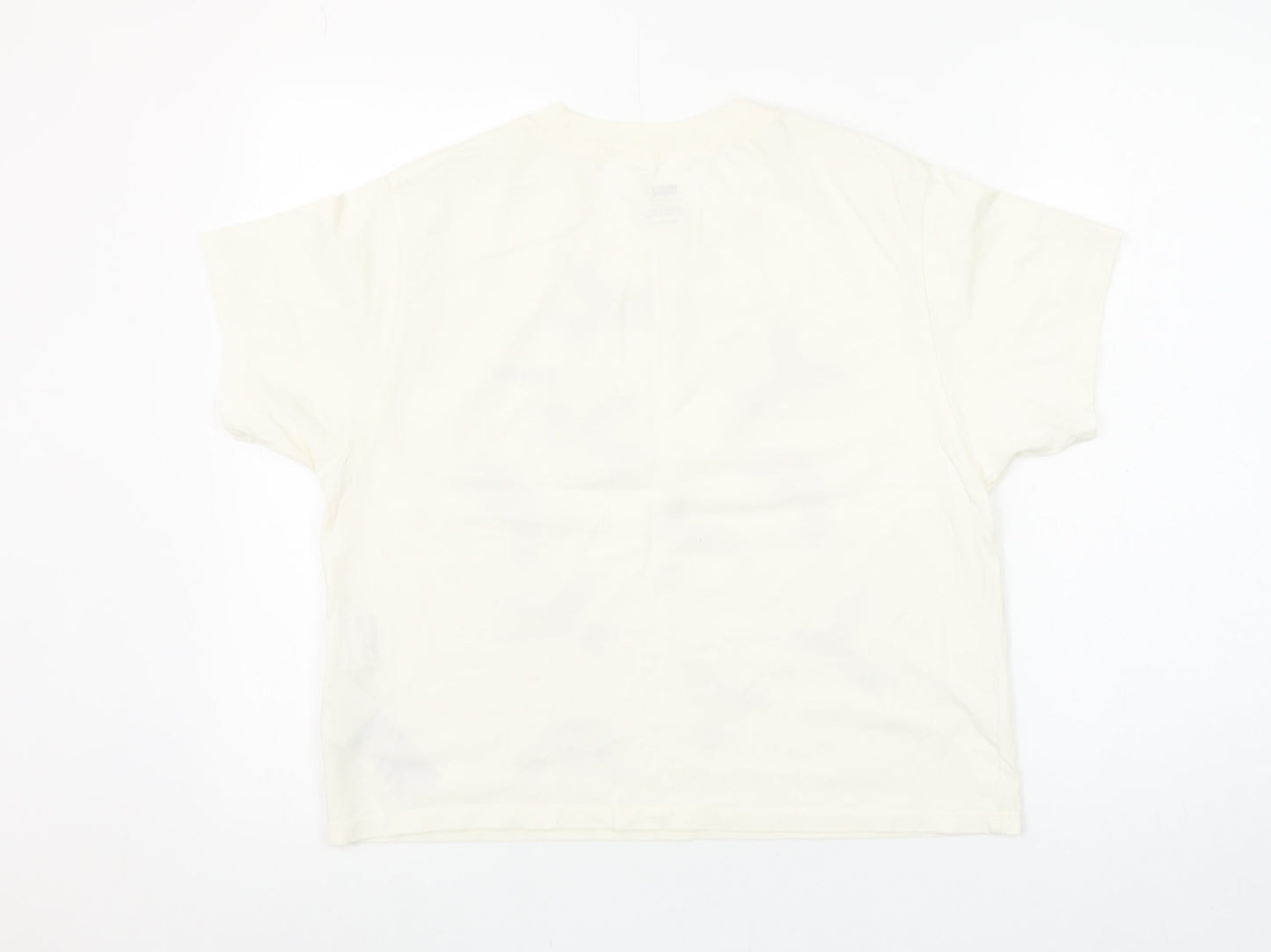 Womens UK Size XS Levi's Ivory Basic T-Shirt
