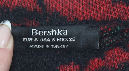 Womens UK Size 8 Bershka Black Pullover Jumper