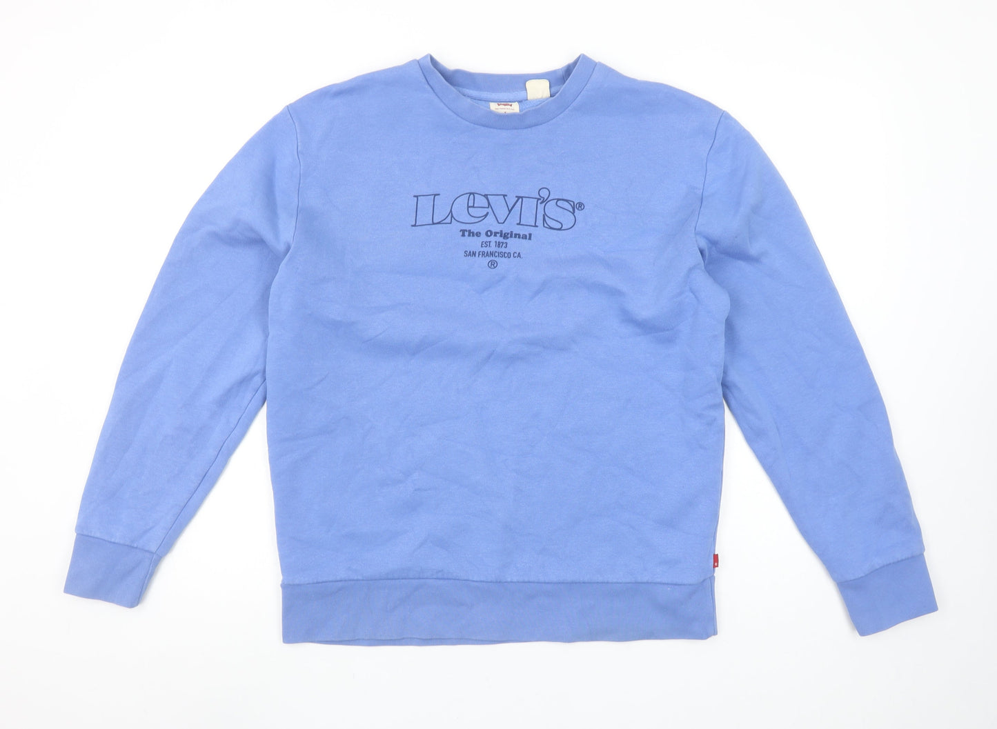Mens UK Size S Levi's Blue Pullover Sweatshirt