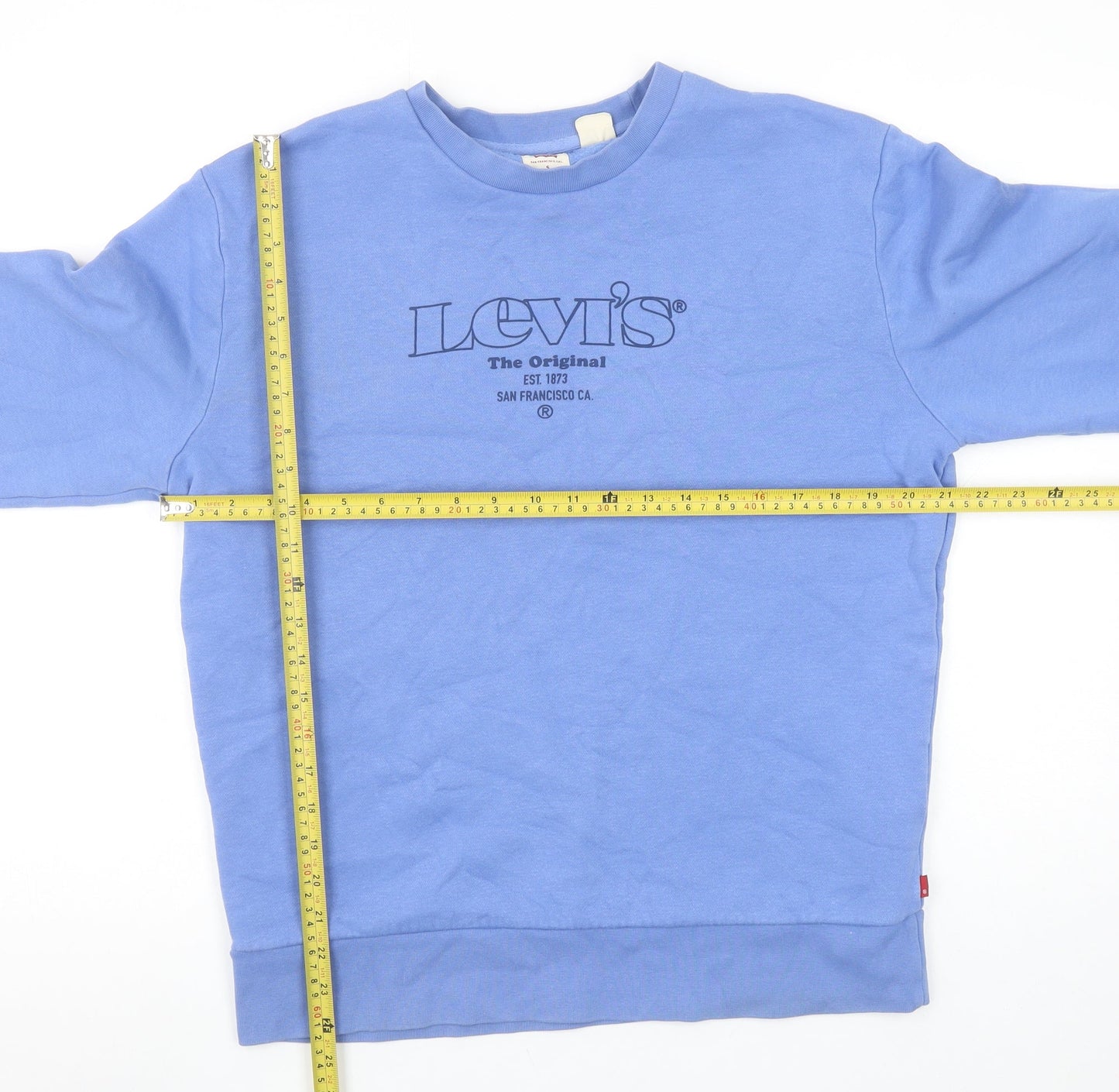 Mens UK Size S Levi's Blue Pullover Sweatshirt