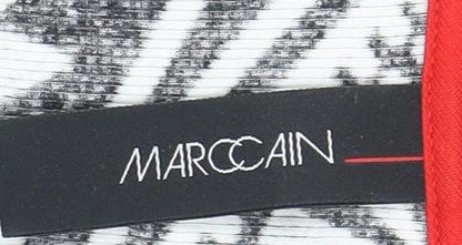 Marc Cain Womens Black Floral Bodycon Stretch Dress Size 10