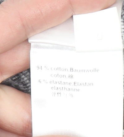 Marc Cain Womens Black Floral Bodycon Stretch Dress Size 10