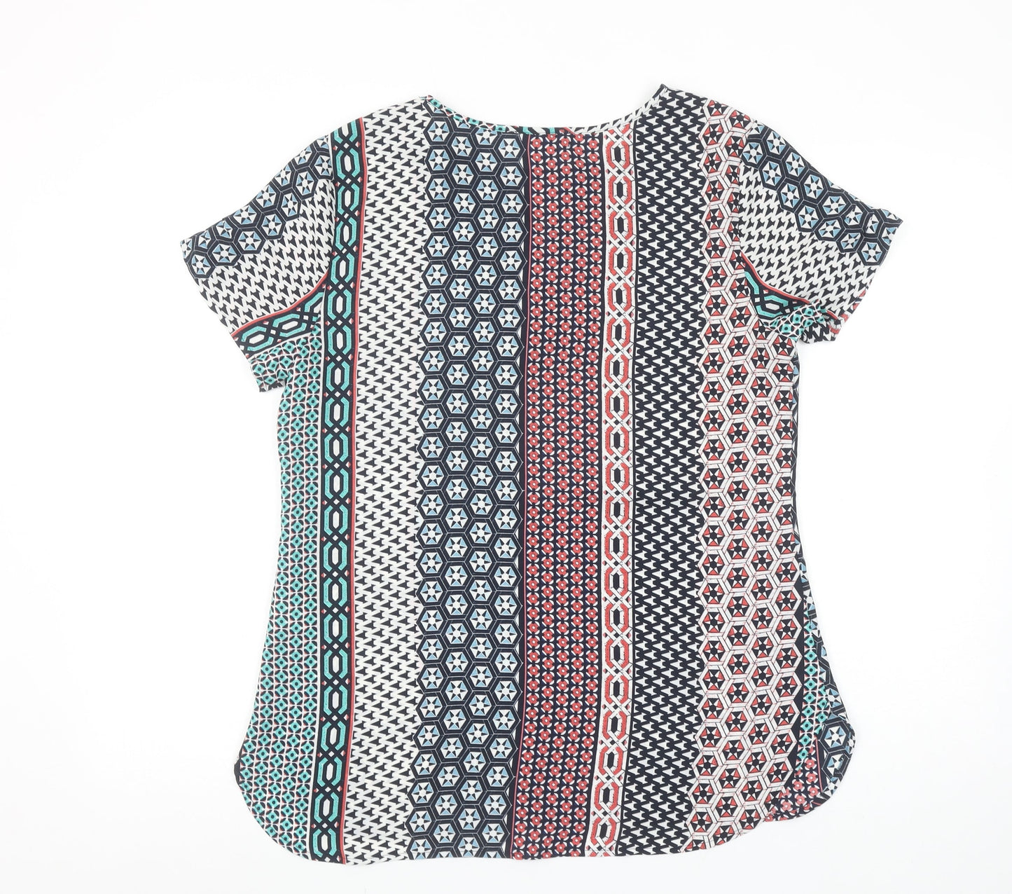 Womens UK Size S Van Heusen Multicoloured Tunic Blouse
