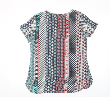 Womens UK Size S Van Heusen Multicoloured Tunic Blouse