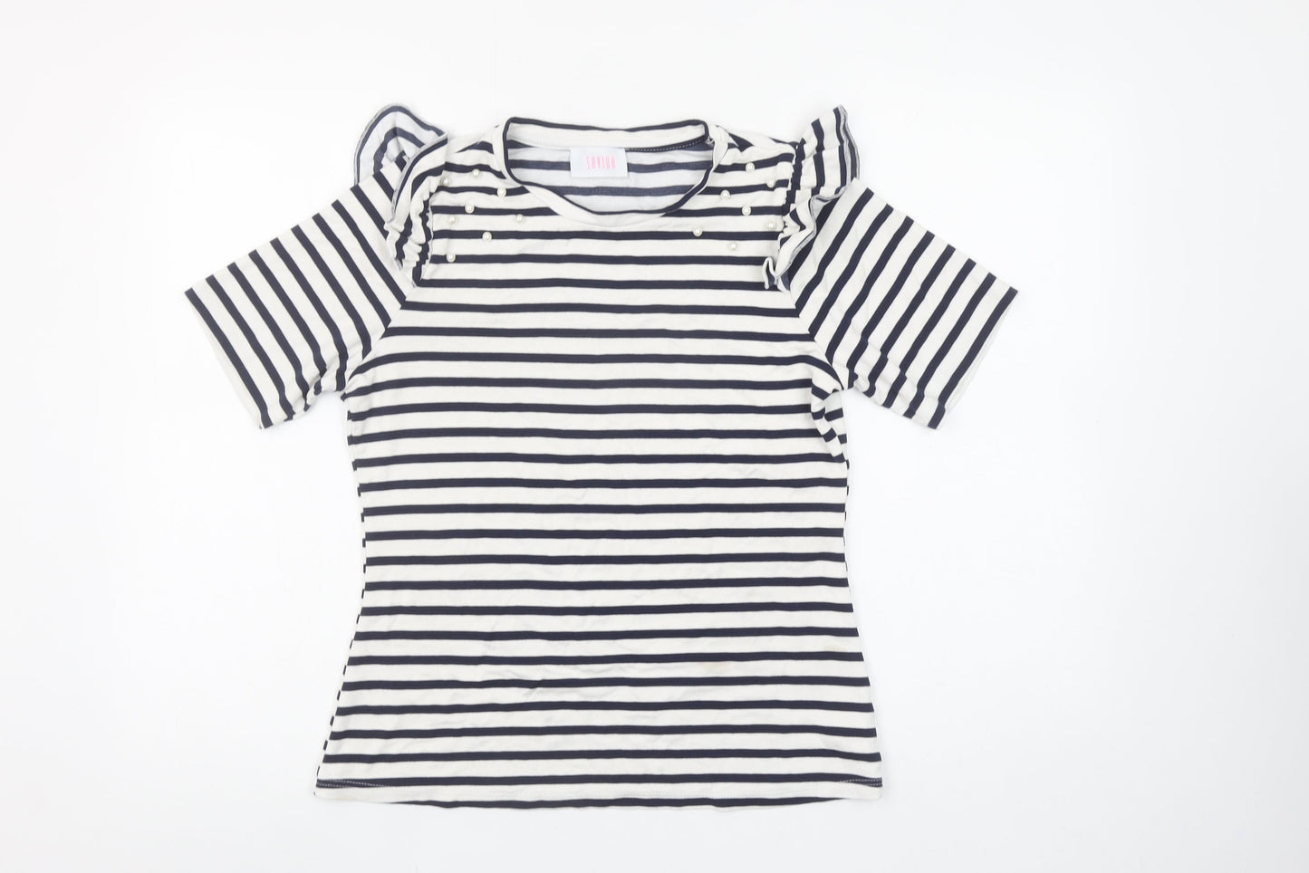 Womens UK Size 12 Savida Blue Basic T-Shirt