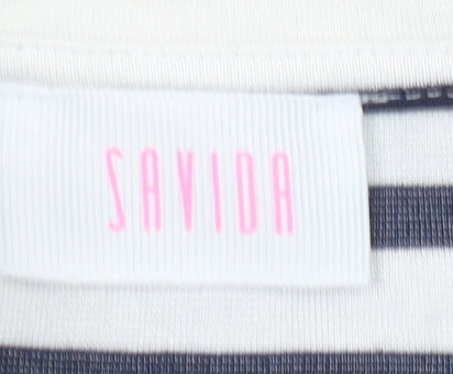 Womens UK Size 12 Savida Blue Basic T-Shirt