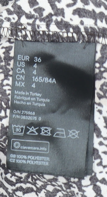 Womens UK Size 8 H&M Multicoloured Wrap Blouse