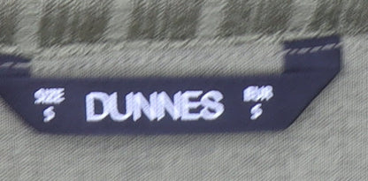 Dunnes Women’s Green V-Neck Ribbed Sleeveless Cotton Tank Top Size S