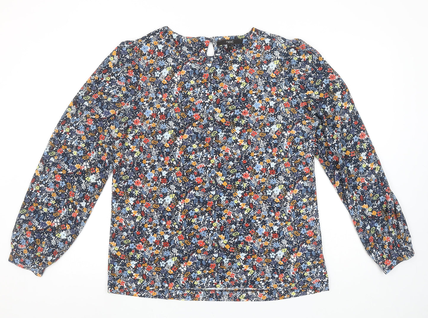 Womens UK Size 12 NEXT Multicoloured Tunic Blouse