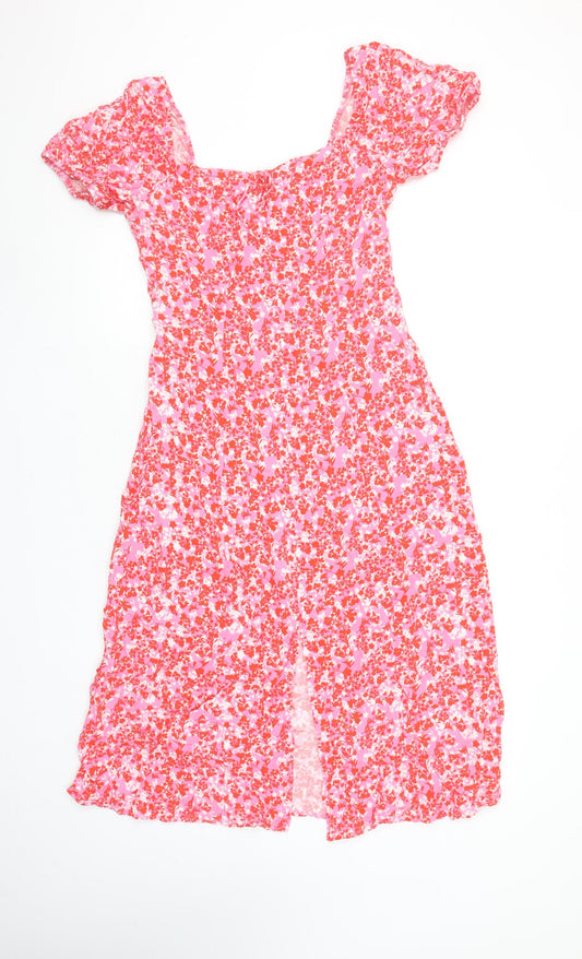 Dunnes Stores Women’s Multicoloured Floral A-Line Dress Size 8