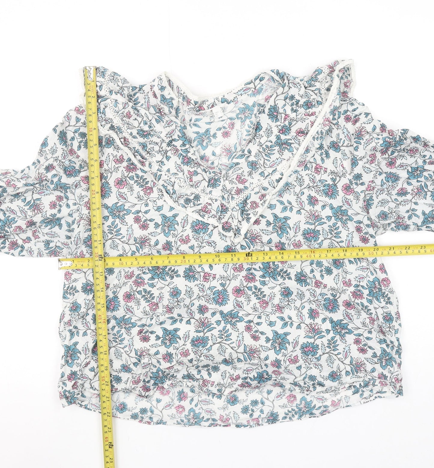 Womens UK Size 10 Springfield Multicoloured Tunic Blouse