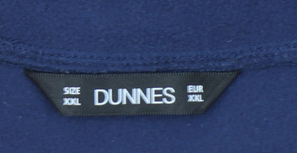 Mens UK Size 2XL Dunnes Stores Blue Basic Jacket