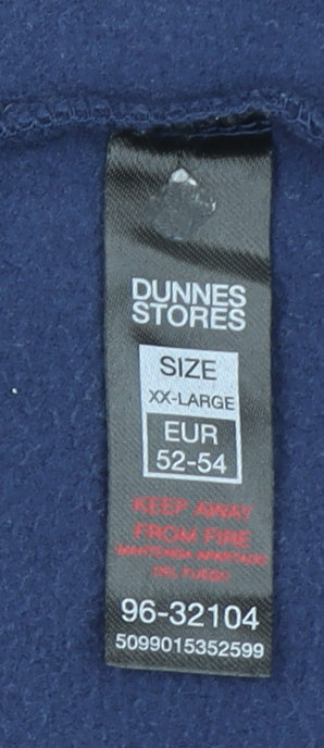 Mens UK Size 2XL Dunnes Stores Blue Basic Jacket