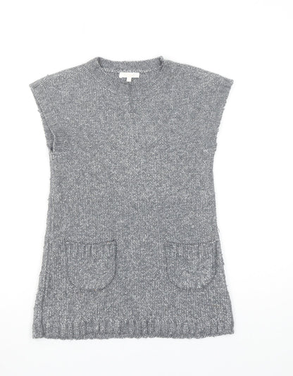 Womens UK Size 6 Chloé Grey Tunic Jumper
