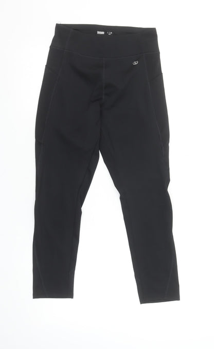 Womens UK Size S Dunnes Stores Slim Fit Capri Black Leggings