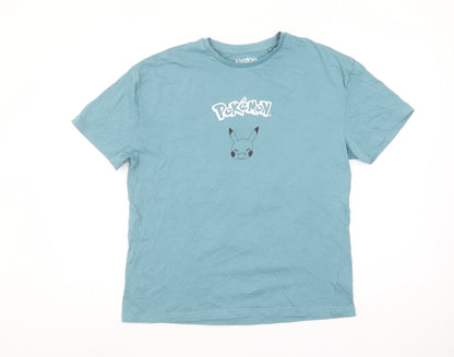 Girls UK Size 13-14 Years Pokémon Blue Basic T-Shirt