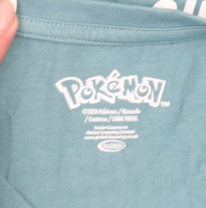 Girls UK Size 13-14 Years Pokémon Blue Basic T-Shirt