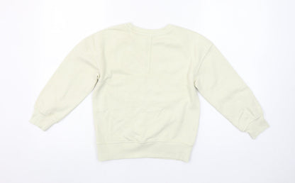 Dunnes Stores Girls Beige Soho NY Graphic Pullover Sweatshirt 6-7 Years