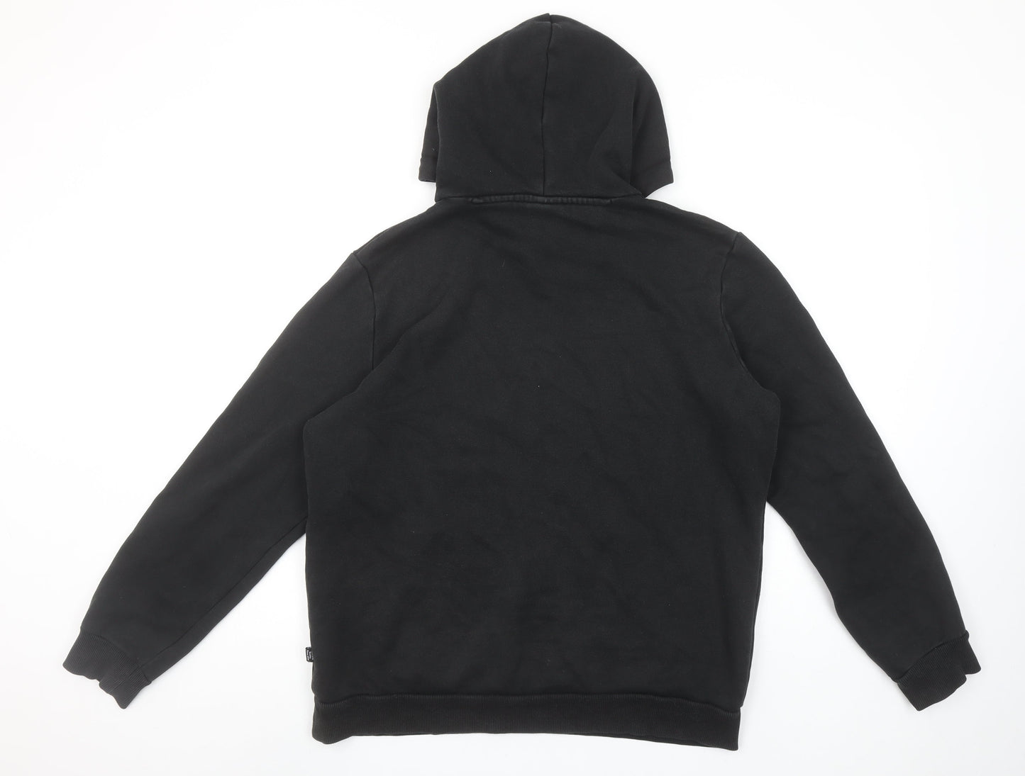 Mens UK Size M PUMA Black Pullover Hoodie