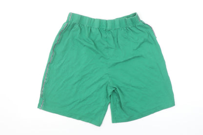 Celtic FC Official Mens Green Casual Sweat Shorts Size M Elastic Waist