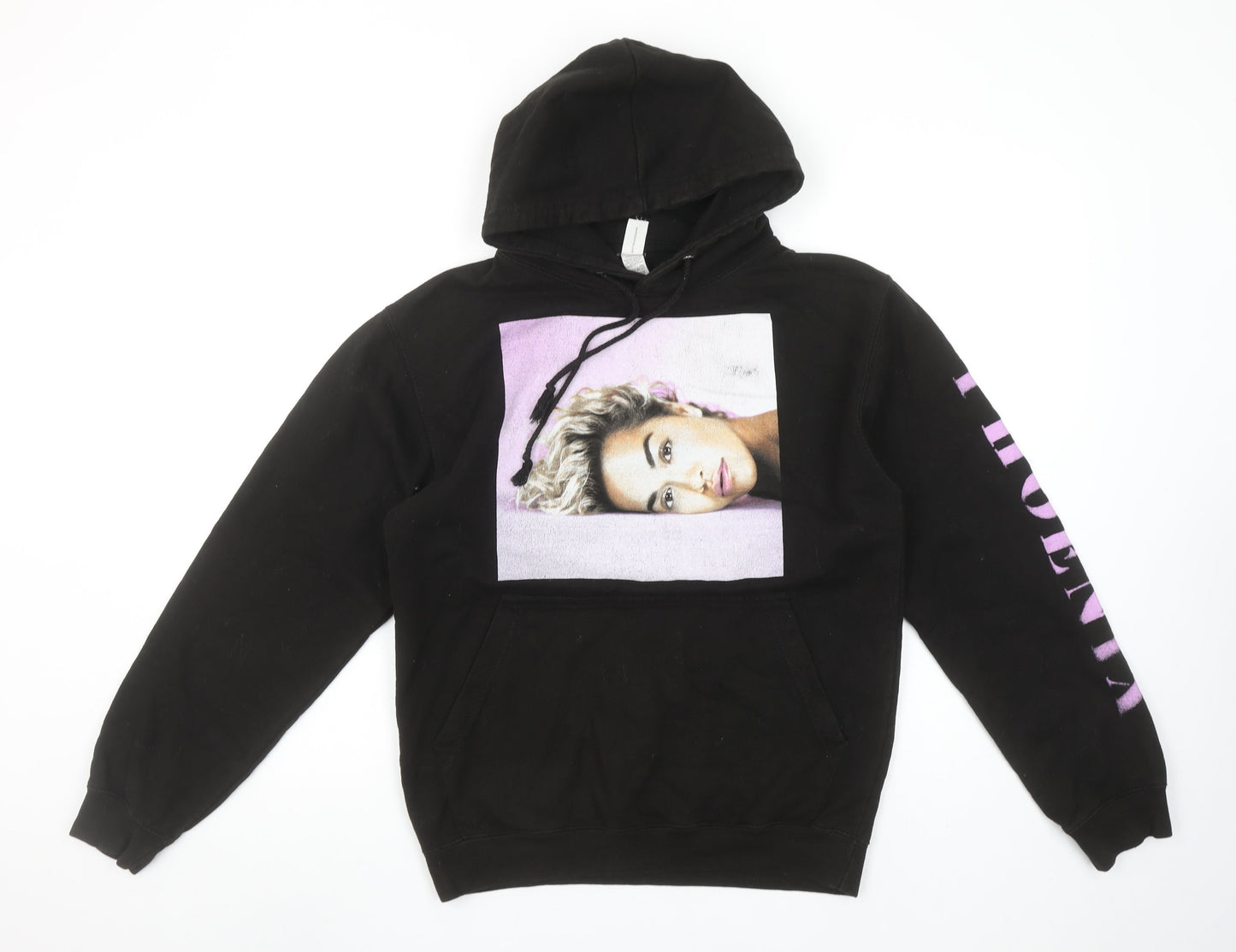 Womens UK Size S Just Hoods Black Pullover Hoodie