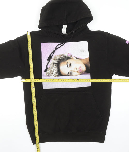 Womens UK Size S Just Hoods Black Pullover Hoodie