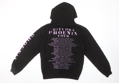 Womens UK Size S Just Hoods Black Pullover Hoodie