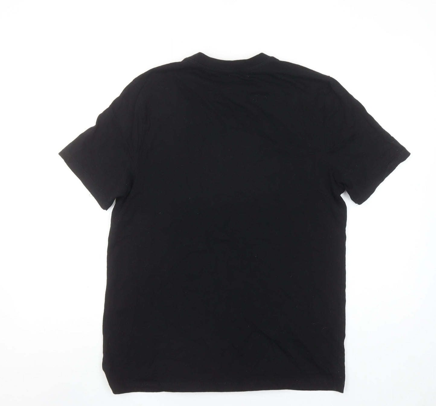 Unisex Adults UK Size S Adult Swim Black Basic T-Shirt