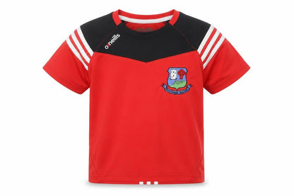O'Neills Boys Red Short Sleeve Football Jersey T-Shirt 5-6 Years