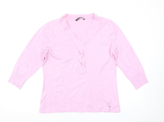 Womens UK Size 14 Betty Barclay Pink Pullover Jumper